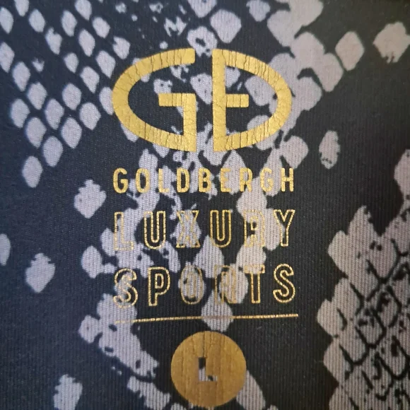 Goldbergh Luxury Sports Linda Snake Print Layer Top Large EUC